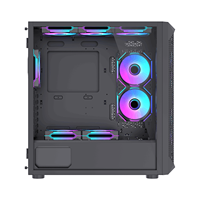Lovingcool Vente en gros de pièces d'ordinateur OEM E-ATX ATX MATX ITX Gaming PC Case Full Tower Computer Case avec porte coulissante transparente