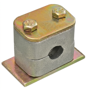 Abrazadera para Tubo de Aluminio, Abrazadera para Tubo de Acero de 2 Pulgadas de Diámetro Interior, Acabado en Zinc, Uso Industrial General - Product Image 2