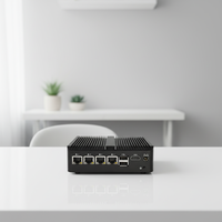 Serveur Intel N100 Quad Core 4 ports LAN I226V, RAM DDR4, SSD NVMe, Routeur Appliance Réseau, Pare-feu Pfsense, Mini PC Fanless en Stock