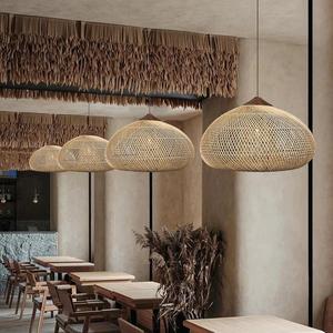 Bohemia Handwoven Rattan Lampshade Wicker Lamp <strong>Covers</strong> &amp; Shades Large Rattan Chandeliers &amp; Pendant <strong>Lights</strong> - Product Image 5
