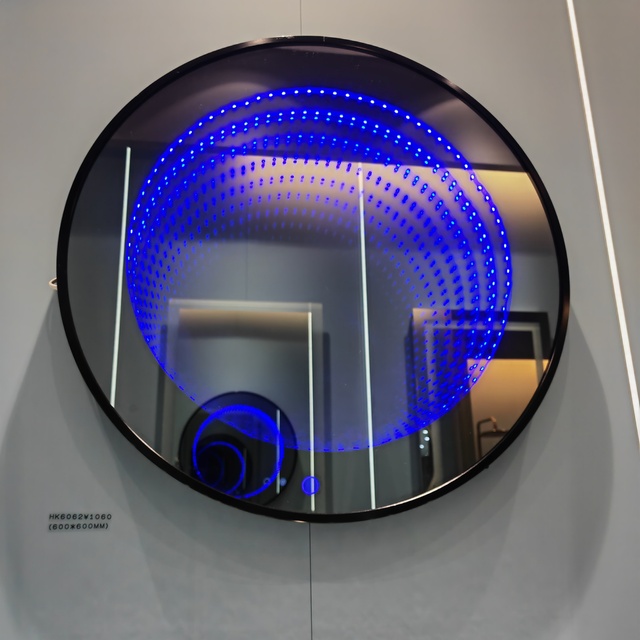 LED Mirror for Bathroom Front and Bathroom Mirror with Lights, Anti-Fog Lighted Mirror Wall Mounted with 3 Colors Dimmable