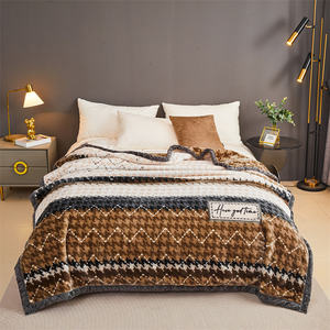 Manta Raschel <span class=keywords><strong>de</strong></span> Estilo Coreano, Tejida, Gruesa, Suave, Ecológica, Agradable al Tacto, para Todas las Estaciones, Personalizable - Product Image 2