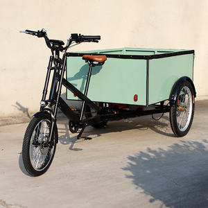 Bicicleta Eléctrica de 3 Ruedas con Llantas Gruesas, Bicicleta de Reparto Tipo Camión, Triciclo Eléctrico de Carga con Caja Trasera, Velomóvil - Product Image 3