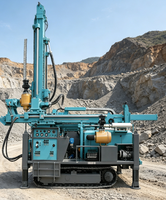 Foreuse géologique et minérale sur chenilles entièrement hydraulique 600-800m, diesel 380V, pour forage de puits d'eau et carottage diamanté