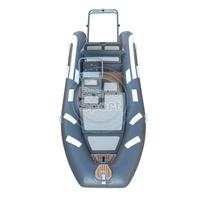 Bateaux semi-rigides CE Luxury Extra Sundeck Double Deep V 480 16 pieds à coque en aluminium, en Hypalon