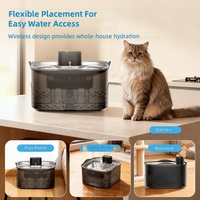 Fontaine à eau entièrement automatique et écologique pour chats et chiens avec rayons infrarouges et boîte amovible