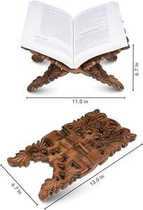 <span class=keywords><strong>Rayer</strong></span> Quran oración libro soporte hecho a mano madera grabado personalizable decoración del hogar regalo de vacaciones - Product Image 3