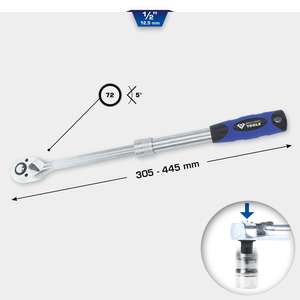 Trinquete reversible telescópico de 1/2 "Brilliant Tools - Product Image 2