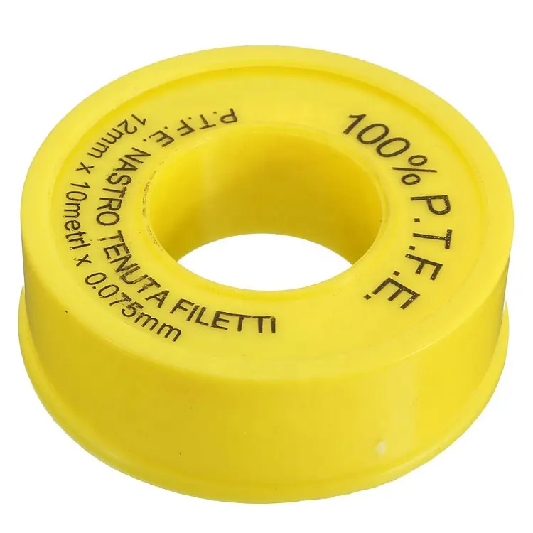 Gasoila Yellow PTFE High Density Thread Tape Roll -450 To 550 Degree F Performance Temperature 3.8 Mil Thick 260" Length 1/2