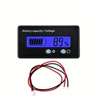 HGCX254 Universal 12 hingga 72V Baterai Lithium Asam Timbal Indikator Kapasitas Voltmeter Layar Digital LCD Sepeda Motor Listrik