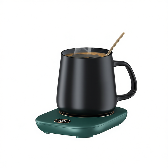 Usb Electric Coffee Mug Warmer Green 3 Temperature Settings Auto Shut Desk Heater For Office Home Minimalist Design