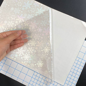 Película Laminada en Frío Holográfica Transparente Autoadhesiva BOPP <span class=keywords><strong>de</strong></span> Alto Brillo Tamaño A4, Resistente a la Humedad, para Marcos <span class=keywords><strong>de</strong></span> Fotos Industriales - Product Image 2