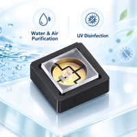 Diode LED UV fiable 600mW 270nm 275nm 280nm en céramique Al2O3 pour la purification de l'eau et de l'air, LED UVC