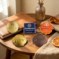Étiquettes personnalisées en métal pour bouteilles de parfum et de vin, étiquettes artisanales en émail gaufré, plaques décoratives de luxe pour bouteilles de parfum, pour l'image de marque