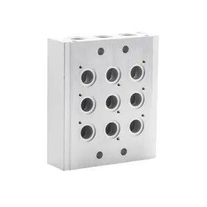 Hot Koop 4ga3/4gd3 Serie Pneumatische Accessoires Spruitstuk Blok 1-24 Positie Basis Voor Ckd Magneetventiel
