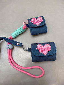 Cordón corto de muñeca para teléfono móvil, poliéster ajustable, accesorios decorativos simples para teléfono, cordón Airpros tejido rosa bonito - Product Image 5