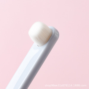 Pet Toothbrush Soft Bristles For Small Dogs Cats Puppies Oral Cleaning Reusable Pink White Gray Dark Green Rectangle Shape - Product Image 2