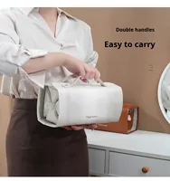 Sac fourre-tout portable quatre en un, sac de rangement imperméable et visible, grande capacité, sac à maquillage luxueux, sac cosmétique détachable pour voyage