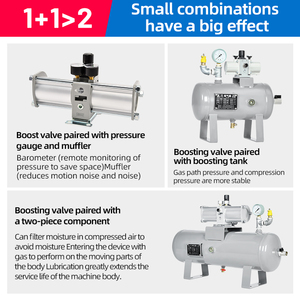 Pompe à air pneumatique VBA10A avec réservoir de 5L et régulateur de compresseur - Product Image 6