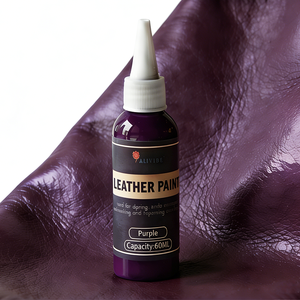 Peinture professionnelle pour cuir violet 60 ml pour meubles, intérieurs de voitures, chaussures, sacs, réparation et retouche - Product Image 1