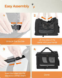 Feandrea köpek çanta evcil hayvan kafesi araba koltuğu katlanabilir kumaş için evcil hayvan taşıyıcı taşınabilir evcil hayvan çantası - Product Image 6