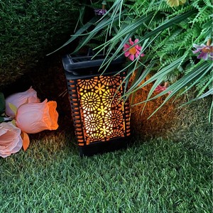 LED Square Solar Flame Courtyard <b>Light</b> <b>Outdoor</b> Waterproof <b>Hanging</b> Garden Balcony Landscape Lamp - Product Image 2