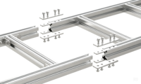 Plateau de câblage industriel en aluminium résistant aux intempéries avec surface anodisée pour le câblage intérieur et la pose de câbles des centrales photovoltaïques