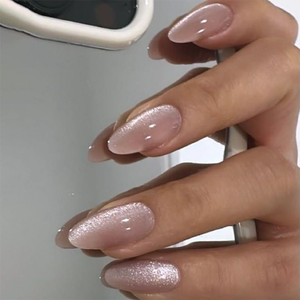Prix bas, <span class=keywords><strong>faux</strong></span> <span class=keywords><strong>ongles</strong></span> en acrylique à pression, forme amande, style ballerine, œil de chat français, avec <span class=keywords><strong>colle</strong></span> <span class=keywords><strong>pour</strong></span> les doigts, 24 pièces - Product Image 6