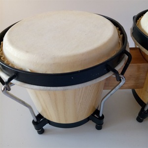Wholesale Natural Solid Wood Bongo <b>Drum</b> Tunable Chrome Metal Lugs For Band Classroom Stage Performance - Product Image 2