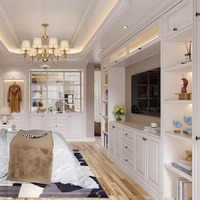 Meuble moderne pliable de style américain en bois massif sur mesure pour la maison, l'hôtel, la séparation de salon, armoire à vin, conception clé en main