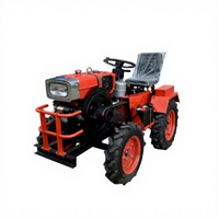 Tractor de Ruedas Compacto de 18 HP Diésel 4x4 para Uso Agrícola en Pequeñas Granjas