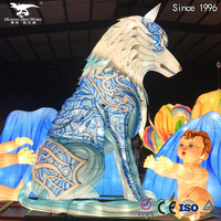 Lanterne Lion Artisanale Chinoise Personnalisée sur Mesure pour l'Exposition Fair Story en Europe