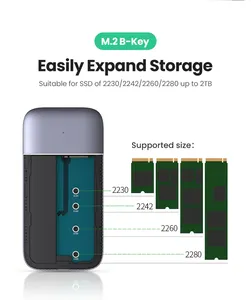 UGREEN USB C концентратор Type-C 3,1 на <span class=keywords><strong>M</strong></span>.2 B-Key HDTV 4K 60Hz 10 Гбит/с <span class=keywords><strong>M</strong></span>.2 SSD чехол USB C концентратор сплиттер - Product Image 3