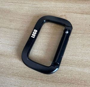 Porte-clés personnalisés en alliage multicolore avec impression numérique, mousquetons portables pour sports, logo personnalisé, marques d'aventure - Product Image 1