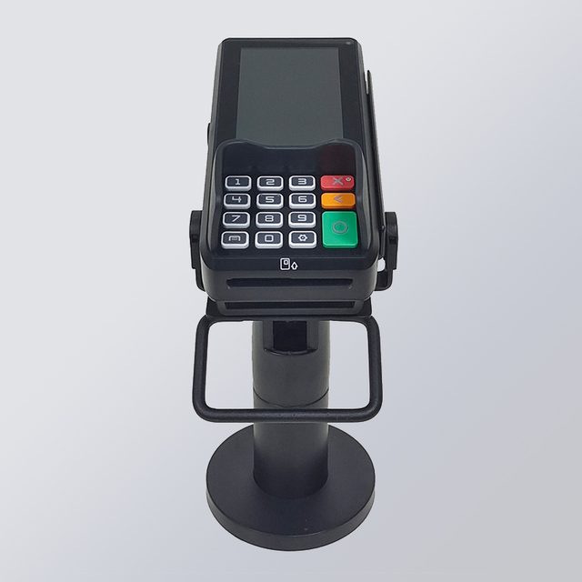 High Quality Pos Payment Terminal Black Bracket Swipe Card Machine Plastic Support Credit Card Machine Rotatable Stand