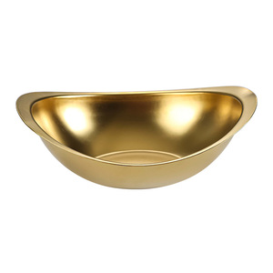 304 Stainless Steel Gold Bowl 298 Party Dishwasher Safe Snack Plate Korean Cuisine Cold Dish Bowl Dessert Salad Bowl - Product Image 4
