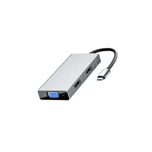 Giá Xuất Xưởng Bộ Chuyển Đổi Type C Sang HDMI VGA Sạc Nhanh DP Màu Xám Không Gian Giá Xuất Xưởng Bộ Chia Cổng USB 3.1 Hai Cổng HDMI