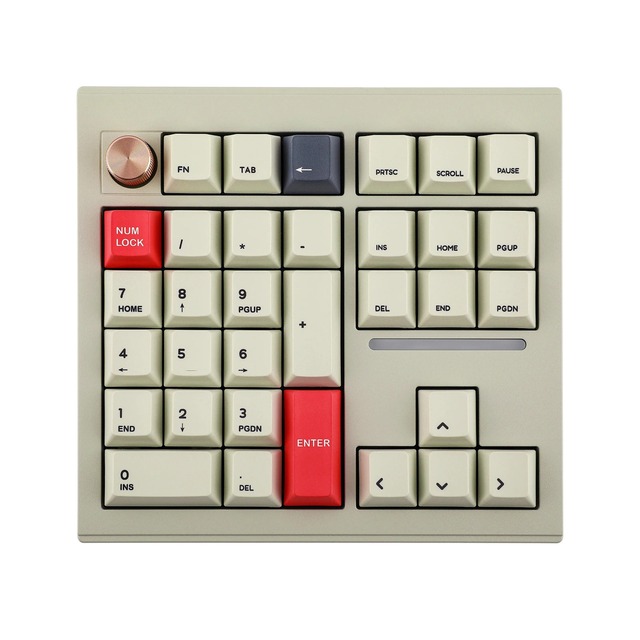 CIDOO V33 CNC Aluminum Numpad Gasket Mount Hot-swappable Numeric Keypad RGB 3-mode Wireless Mechanical Keyboard With Metal Knobs