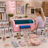 Impresora UV DTF de Escritorio EraSmart A3 con Tinta Blanca, Máquina de Transferencia Directa a Película para Vasos de Vidrio y Acrílico, Almacén en EE. UU.