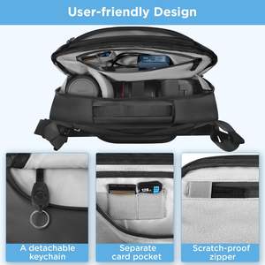 Mochila para Cámara de Cuero con Muestra Gratis - Mochila Impermeable para Cámara con Inserto Extraíble para Laptop de 13 Pulgadas - Product Image 4