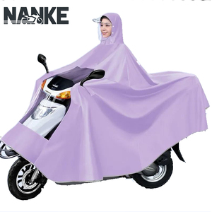 Poncho <span class=keywords><strong>de</strong></span> vélo électrique simple en tissu Oxford, 3XL avec couvercle <span class=keywords><strong>de</strong></span> miroir, coupe-vent, anti-pluie, bandes réfléchissantes Urban Commute - Product Image 1