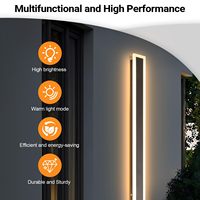 Applique murale LED moderne pour l'extérieur de la maison, de garage, de porte, de porche, de patio, d'escalier, de montage linéaire, d'extérieur