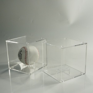 Wholesale Polished Acrylic Foldable Sports <b>Ball</b> Display Case <b>Baseball</b> Tennis Softballs for Collector Storage Organizer - Product Image 3