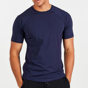 T-shirt de rue pour hommes, vente en gros, impression personnalisée, fond arrondi, blanc, uni