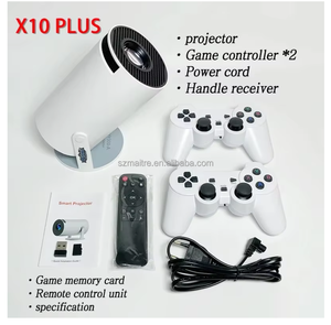 X10 Plus Spiel projektor <span class=keywords><strong>Retro</strong></span>-Videospiel konsole Android 11 System <span class=keywords><strong>Wireless</strong></span> 2,4 GHz 64GB Tragbare Heimkino-Projektoren schreiben - Product Image 6