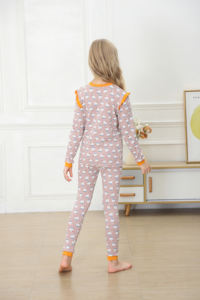 Nouveau style enfants vêtements ensembles à manches longues vêtements de nuit maison vêtements enfants pyjamas coton - Product Image 6