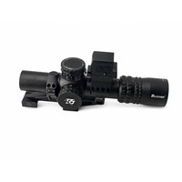 Lunette de visée optique LPVO 1-8x24 FFP avec monture cantilever et point rouge R01 pour la chasse tactique