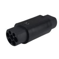 Adaptateur de type 2 vers GB/T, prise 32A IEC62196, chargeur de véhicule électrique avec matériau ABS+PC ignifuge, certifié CE pour les voitures électriques chinoises