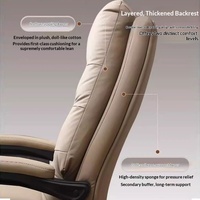 Fauteuil de Direction Inclinable en Gros pour Bureau à Domicile, Chaise de Loisirs pour Ordinateur, Canapé Confortable avec Dossier et Siège pour Salle d'Étude