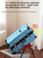 Valise PC de luxe extra-large, élégante et classique, avec roues pivotantes, séparation sec/humide, robuste, durable et épaissie